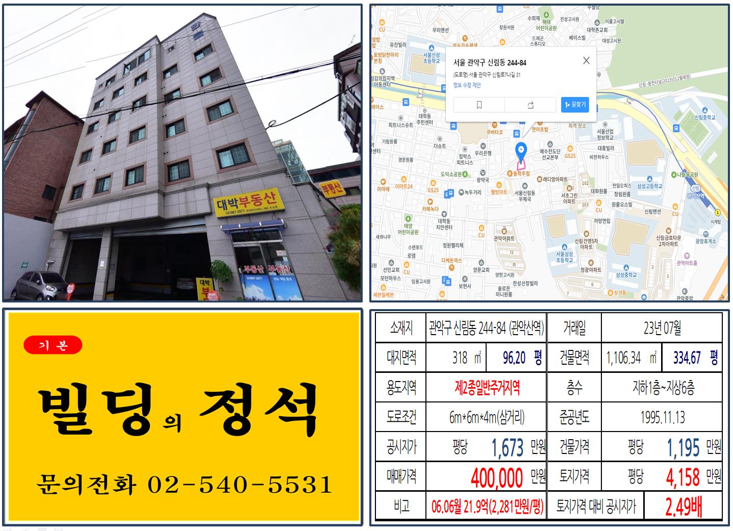 관악구 신림동 244-84번지