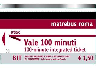 로마-지하철티켓-BIT-1회권