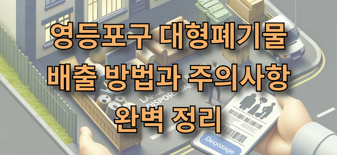 영등포구 대형폐기물 배출 방법과 주의사항 완벽 정리