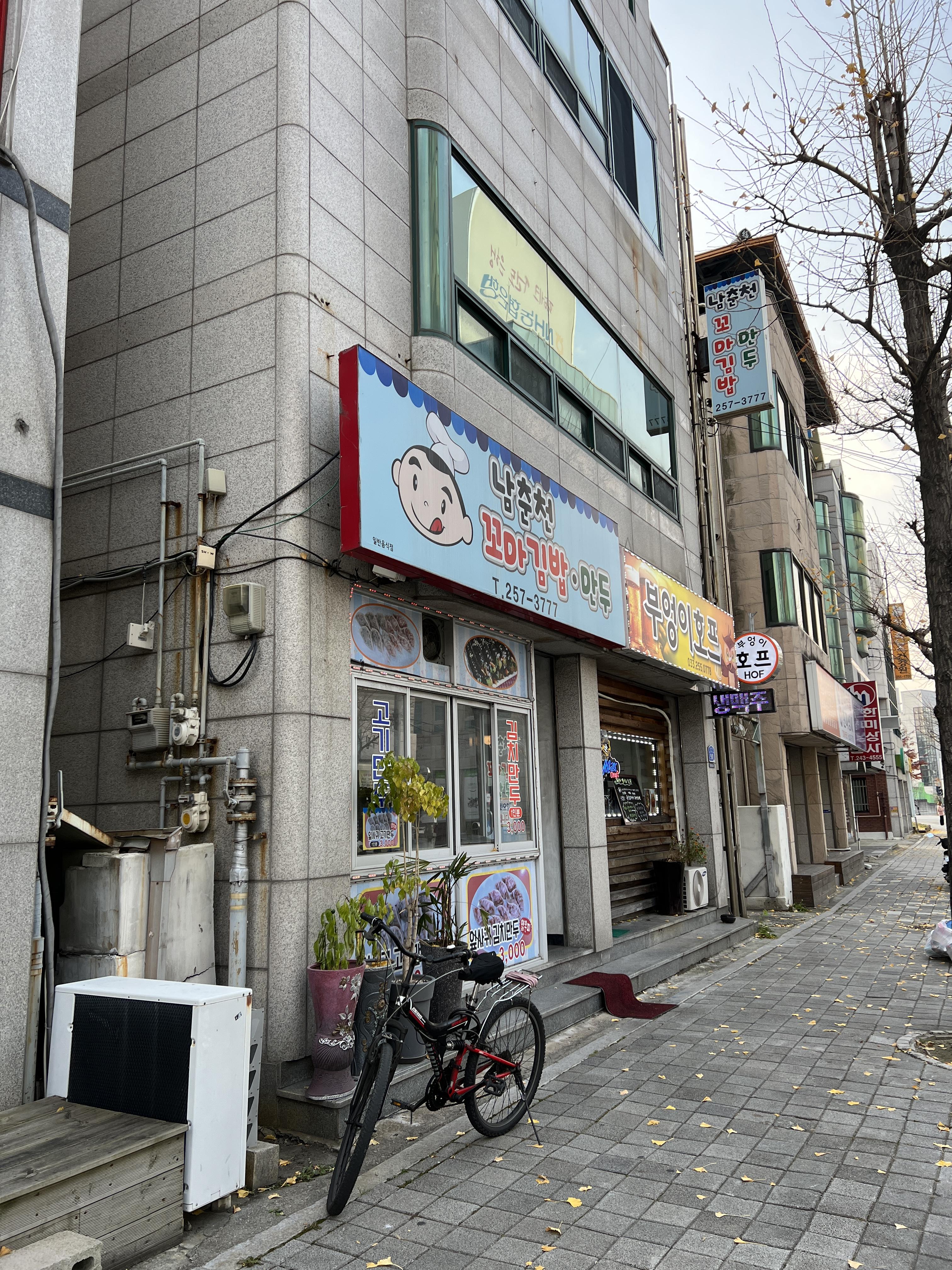  춘천 남춘천 꼬마김밥 만두 방문 포장 후기 [손가락 김밥, 터미널 김밥, 고기만두, 김치만두]