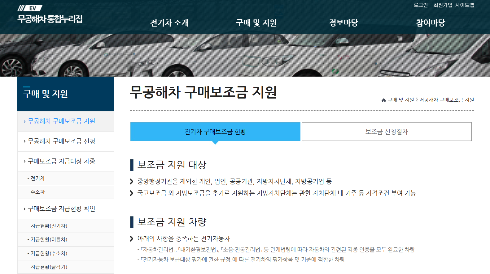  2023년 전기차 혜택 보조금 조회, 신청 방법