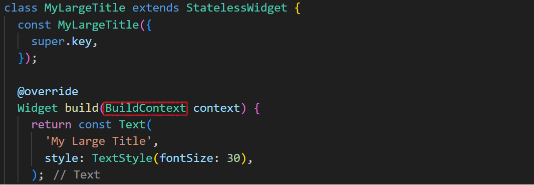 Flutter _ Build Context
