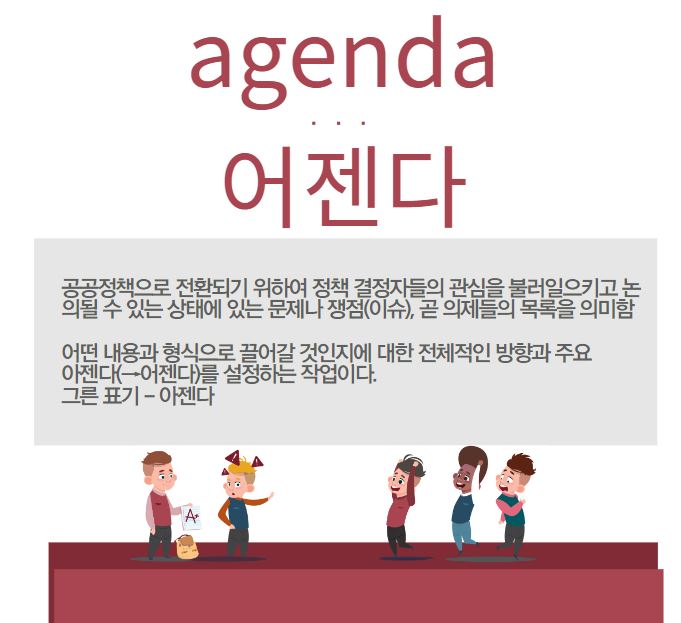  [파란형-Tipoazul] agenda 어젠다 [용어설명]