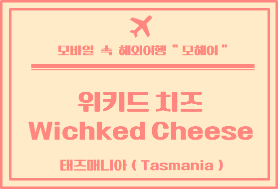  타즈 마니아 카페 위키드 치즈 카페 방문 후기 (The Wicked Cheese Company)