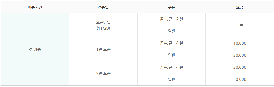 모나용평리조트 오픈특가