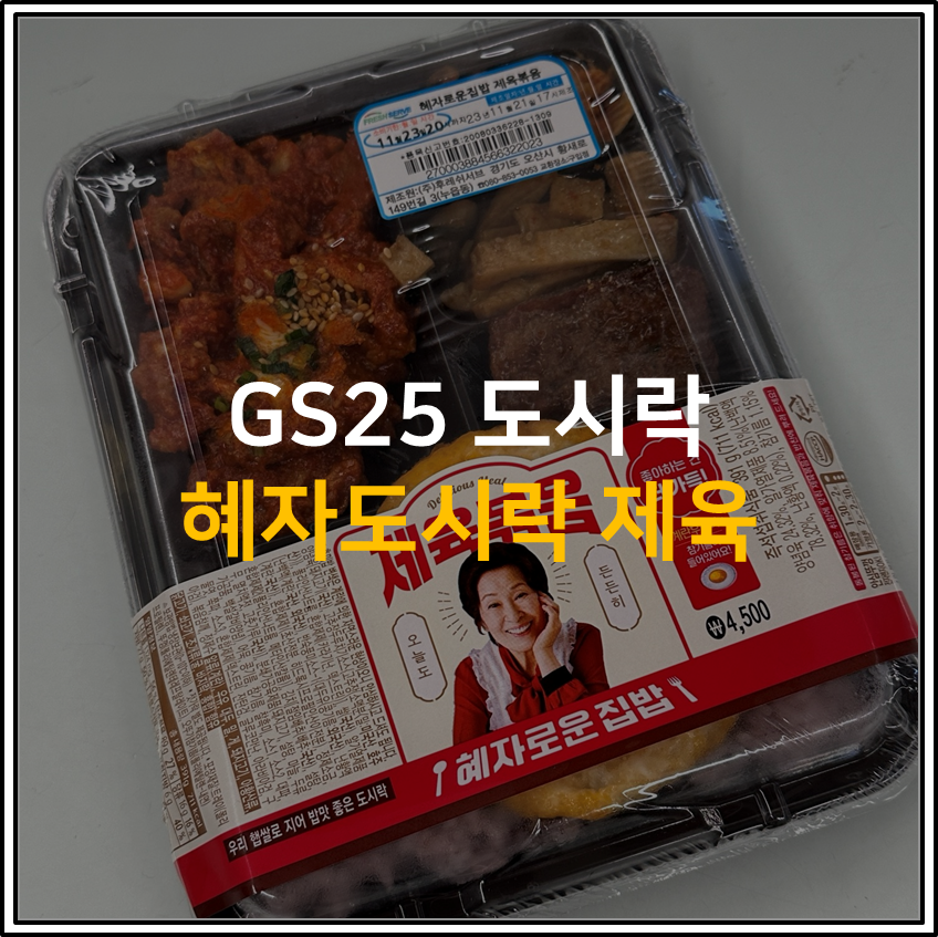내돈내산 [혜자도시락] 솔직후기