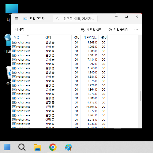 svchost.exe 프로그램들