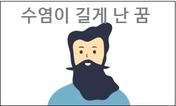 수염이 길게 난 꿈