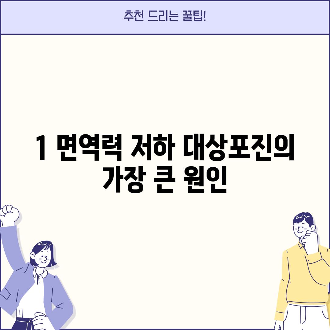 1. 면역력 저하: 대상포진의 가장 큰 원인