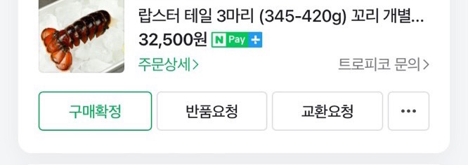 랍스터 가격 정보