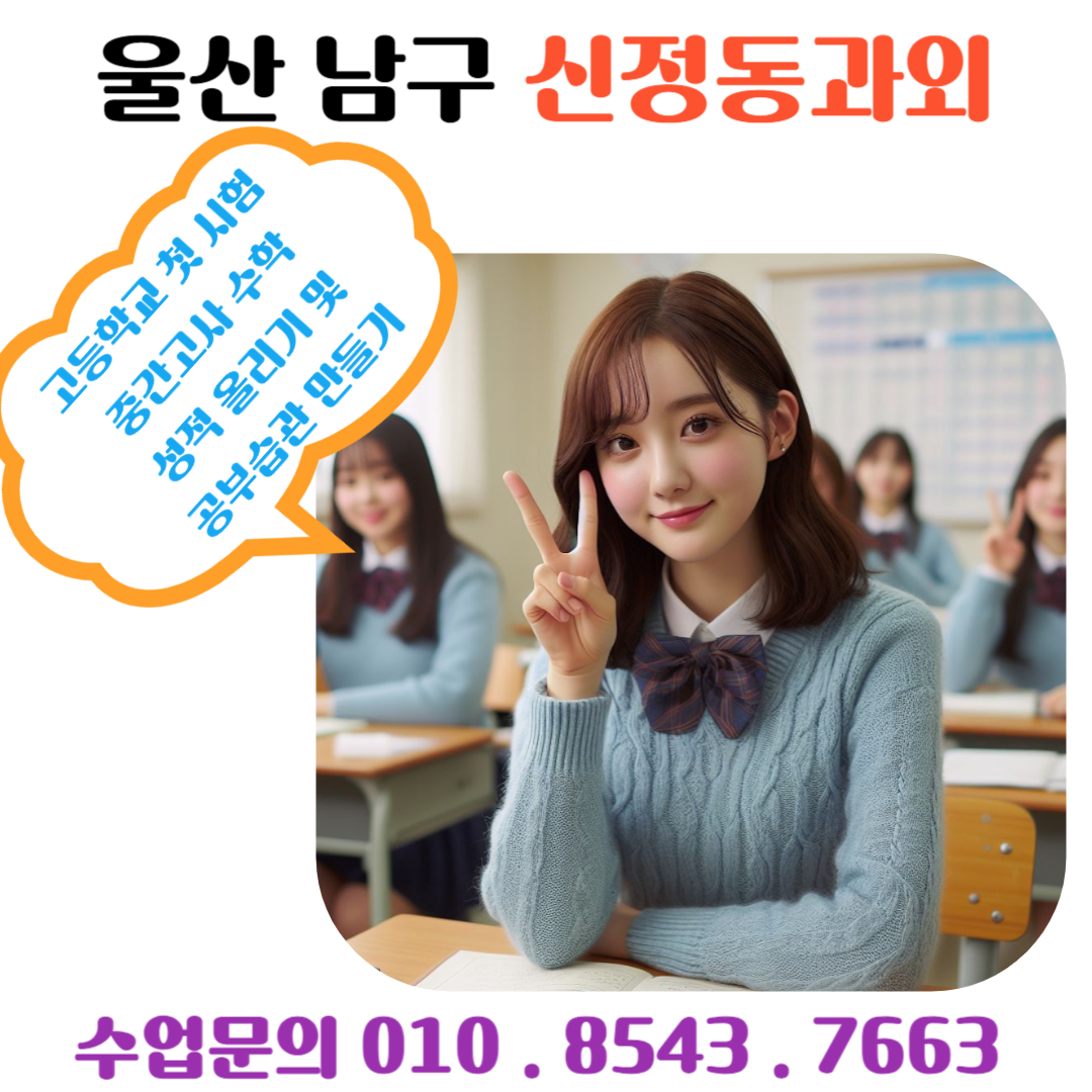  신정동과외 고1 수학 학교시험 대비 학습방법