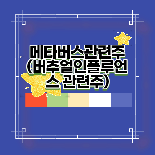  메타버스관련주(버추얼인플루언스 관련주)
