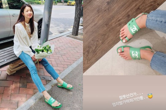  이시영, 100만원 넘는 샤넬 샌들 신었는데 피 안 통해 당황..."잘못 산건가"