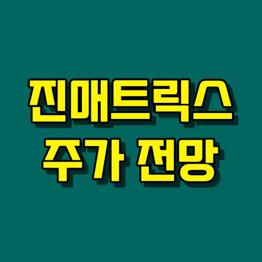 진매트릭스 주가 전망