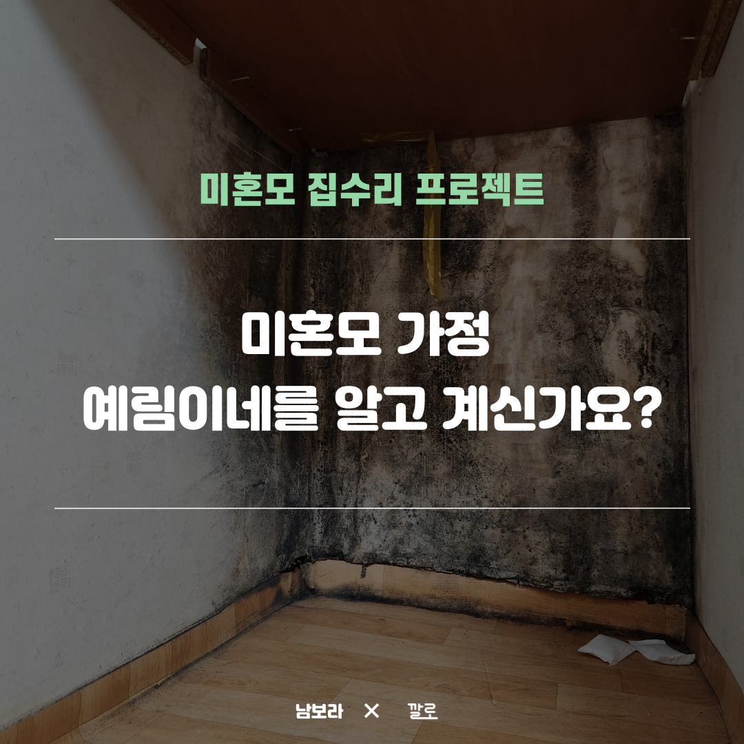  미혼모 집 수리 캠페인!