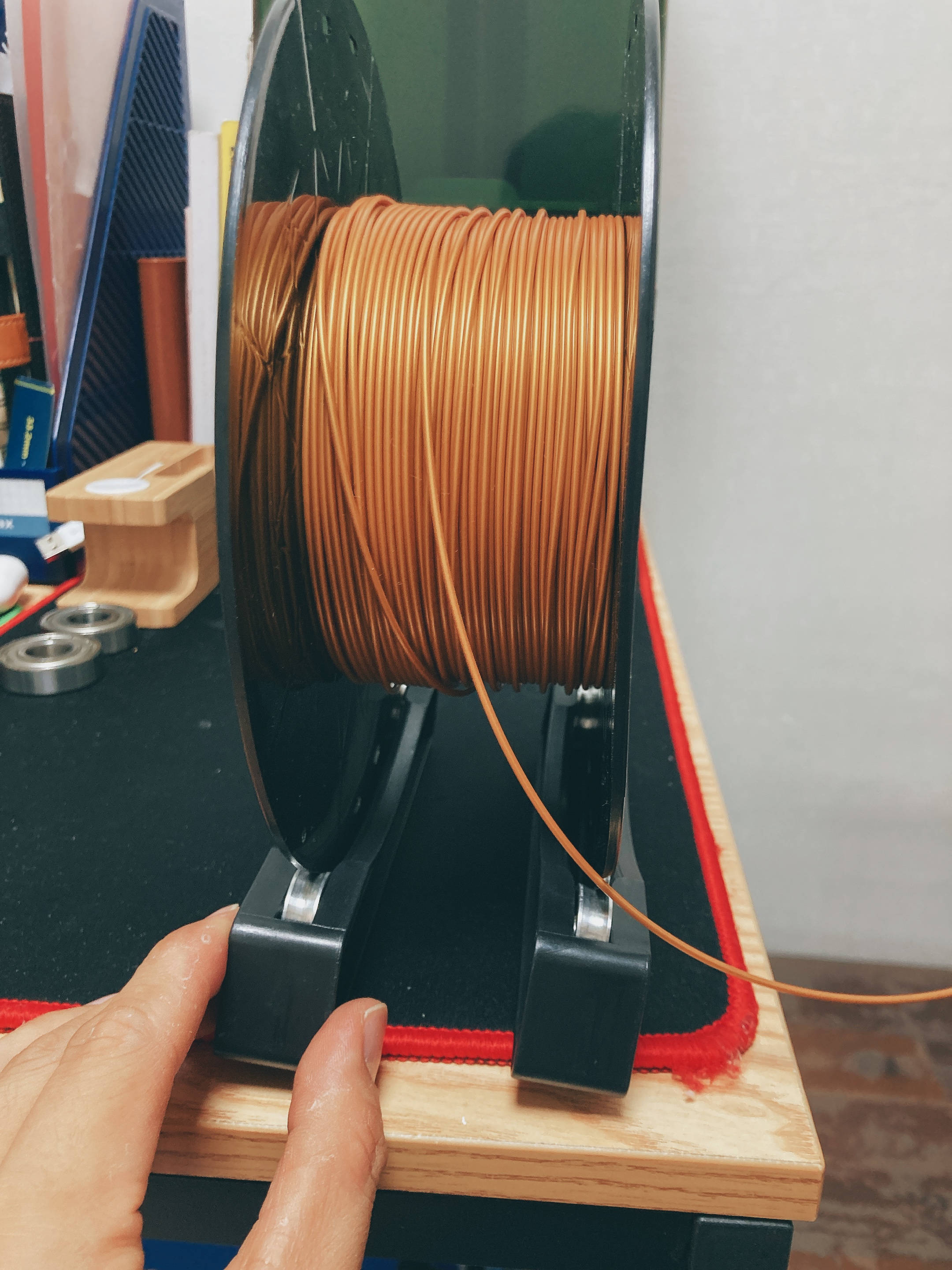 킹룬 KP3S 필라멘트 교체 방법_스풀 홀더 비정상 사진