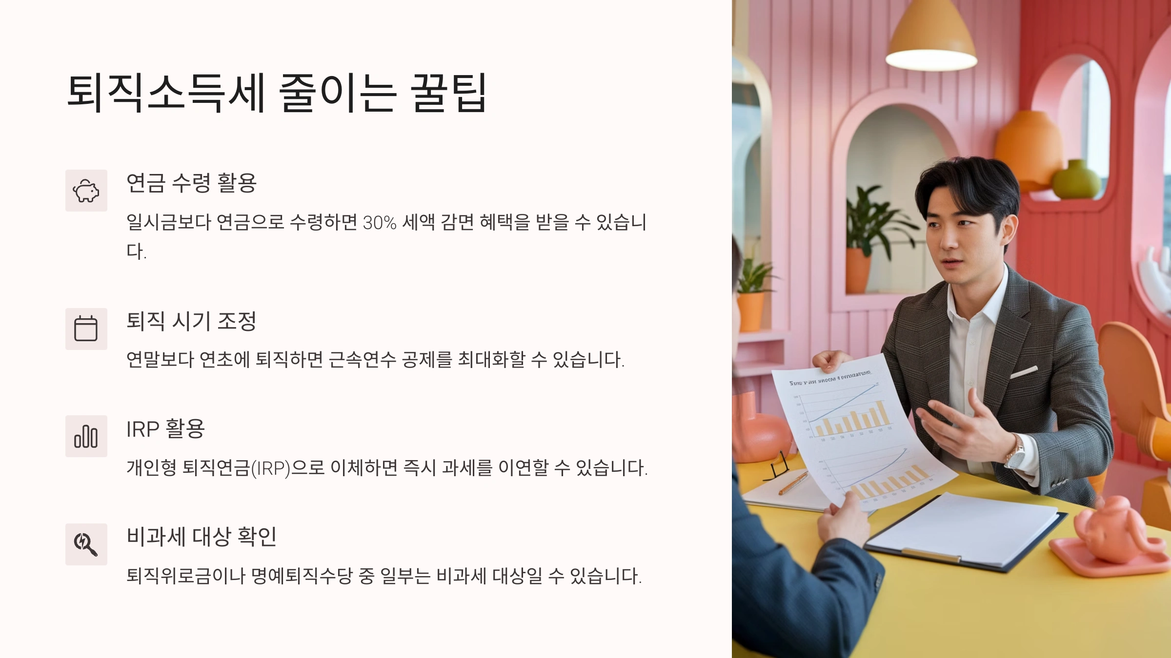 퇴직소득세 줄이는 꿀팁