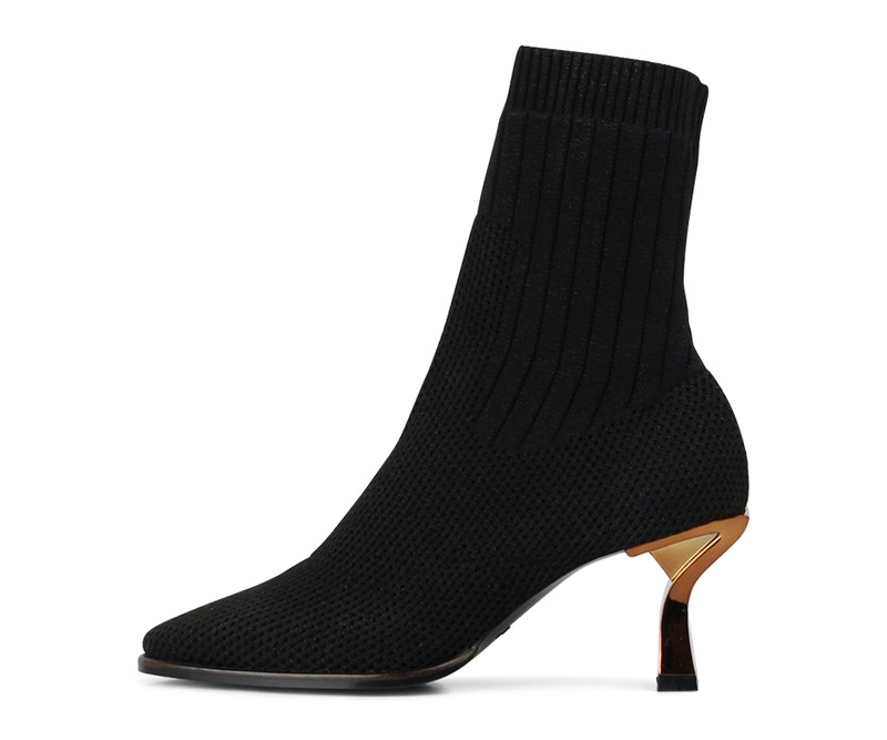 차이나클래스 네이비 퍼플 출근길 패션슈즈 인스타 스판 발목부츠 레큰스판 8