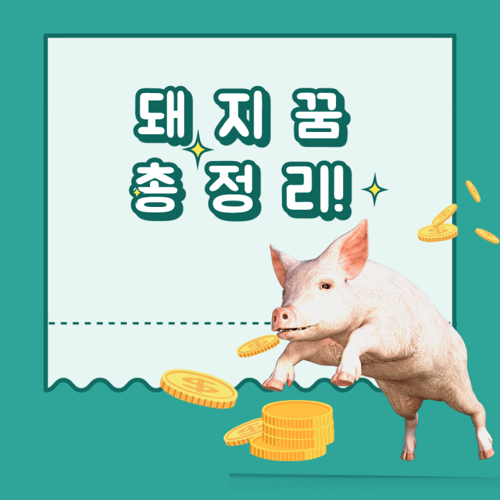  어떤 돼지 꿈꾸면 복권을 사야하나? (feat:돼지꿈해몽)