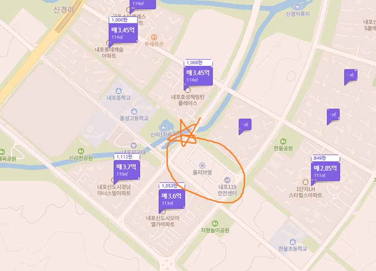 네이버 지도 상권 위치
