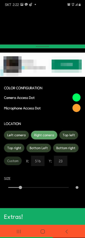 Access Dots 앱 설정