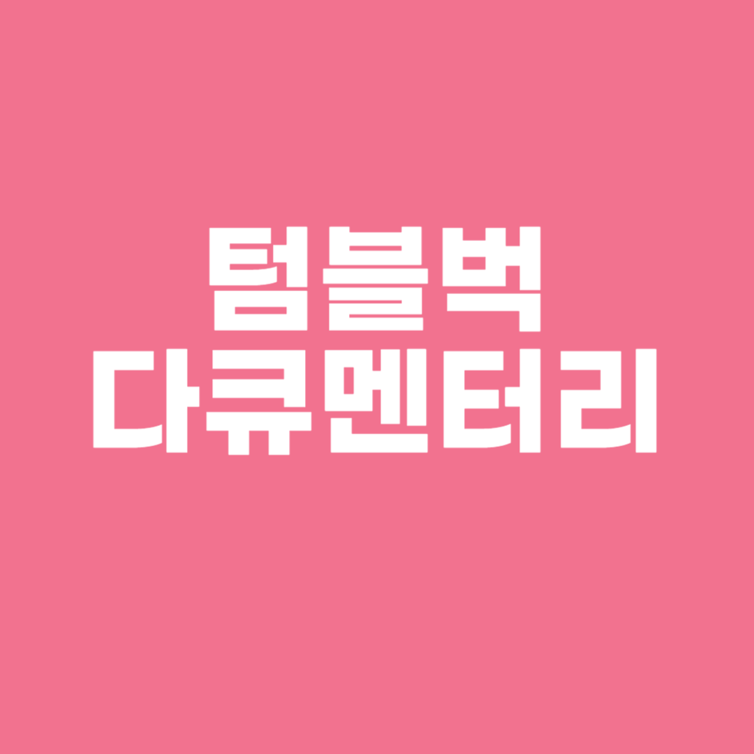 텀블벅 다큐멘터리