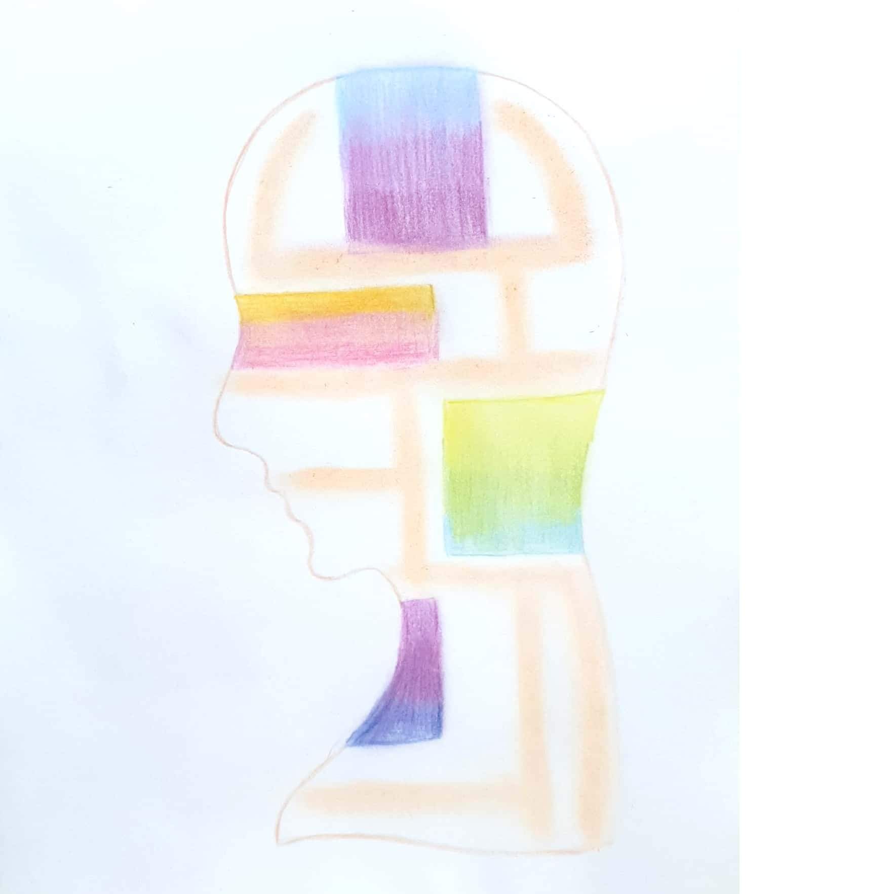  Brain and Voice 뇌와 목소리 / 일러스트 그림 드로잉 / 추상화 그리기