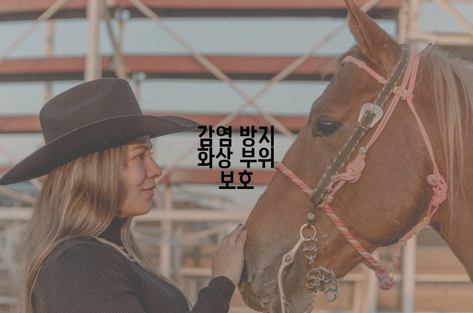 감염 방지 화상 부위 보호