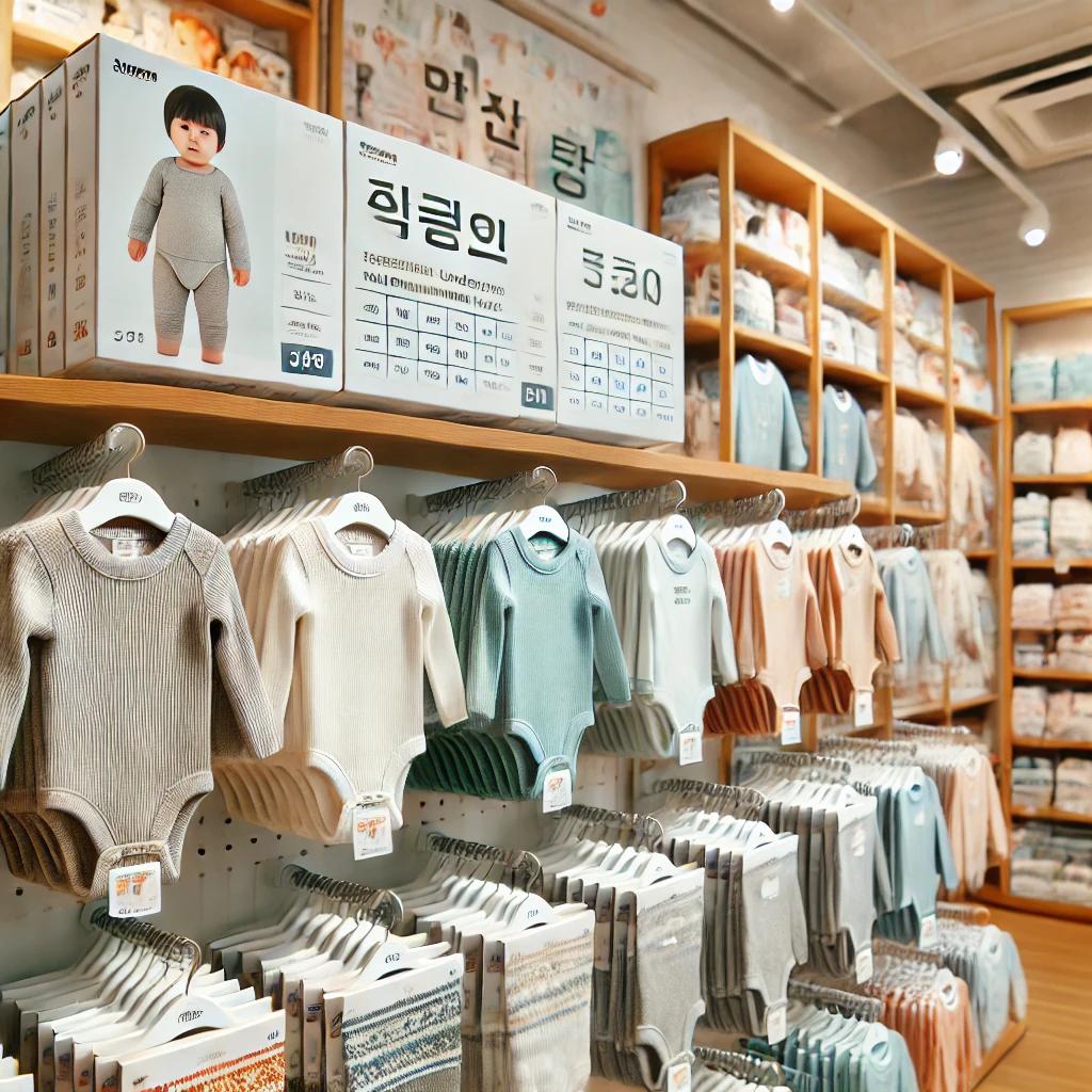 아동내복사이즈