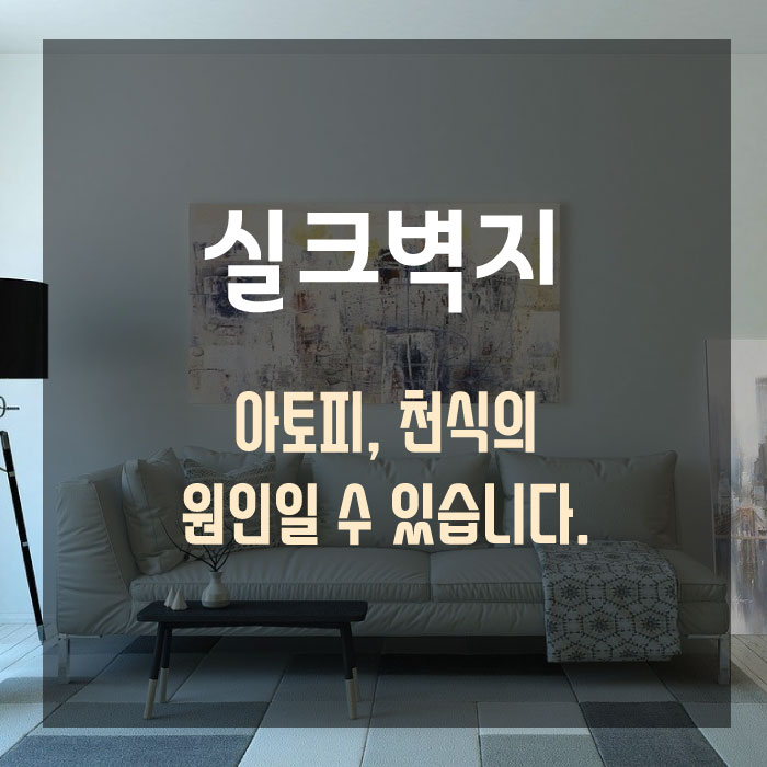  실크 벽지가 아토피,천식을 유발할 수 있다는 것 알고 계시나요?