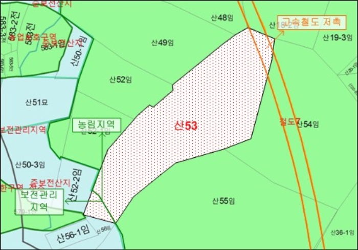 목포지원2022타경1696 지적도 사진