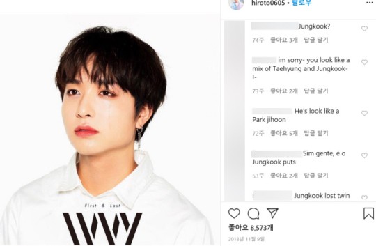  BTS 멤버 따라하는 외국남 팬심인가, 카피캣인가?