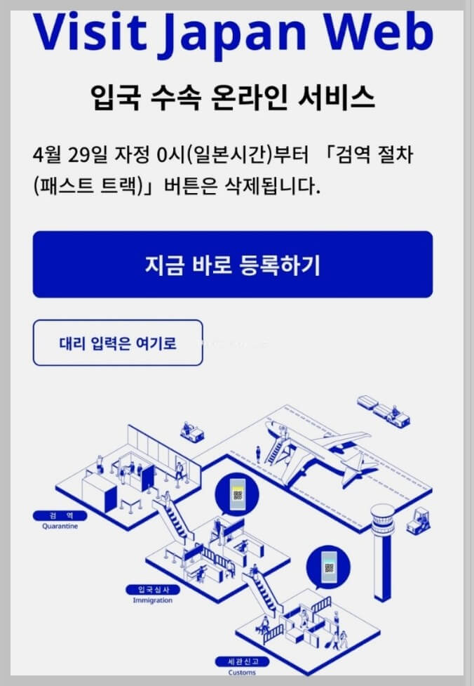 일본 자유여행 준비물 일본입국심사준비 비지트 재팬 입력방법