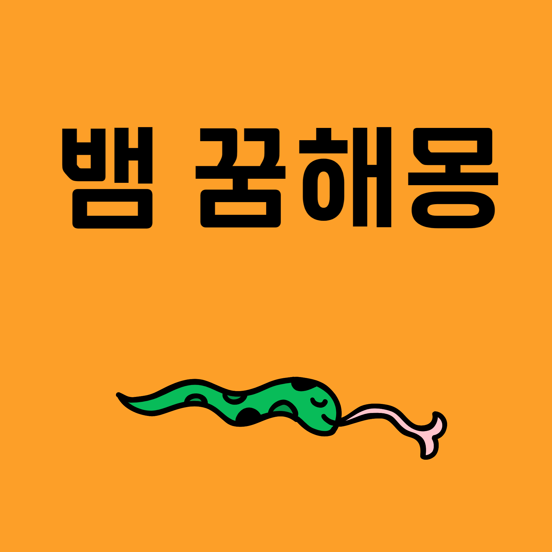 뱀 꿈해몽