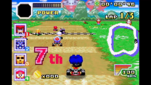  고전게임, 코나미 크레이지 레이서스(Konami Krazy Racers) 바로플레이, 게임보이 어드밴스 GBA 콘솔게임