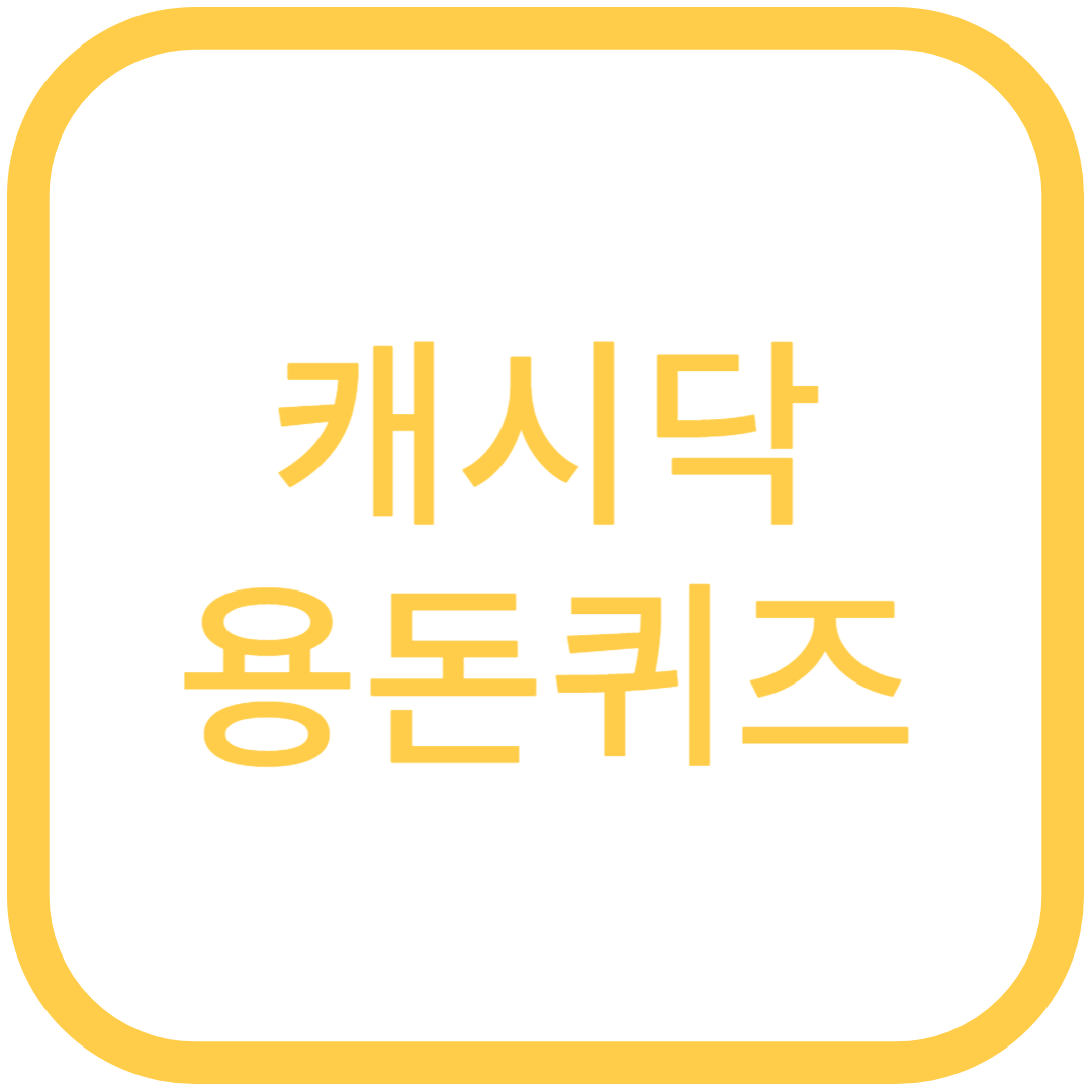 캐시닥 용돈퀴즈