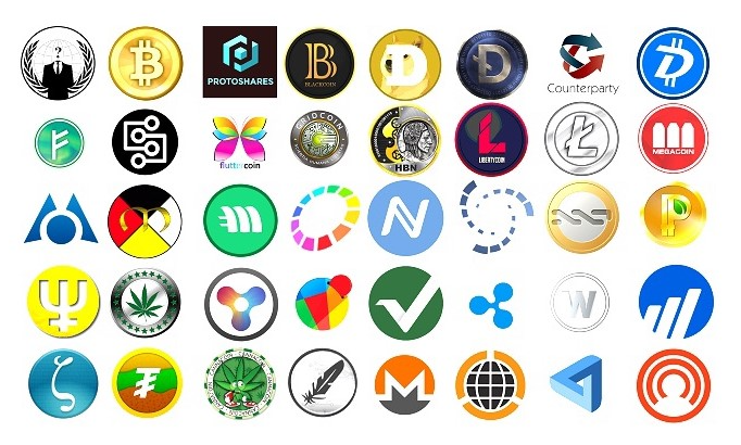 암호화폐 중 알트코인(Alt Coin) 로고