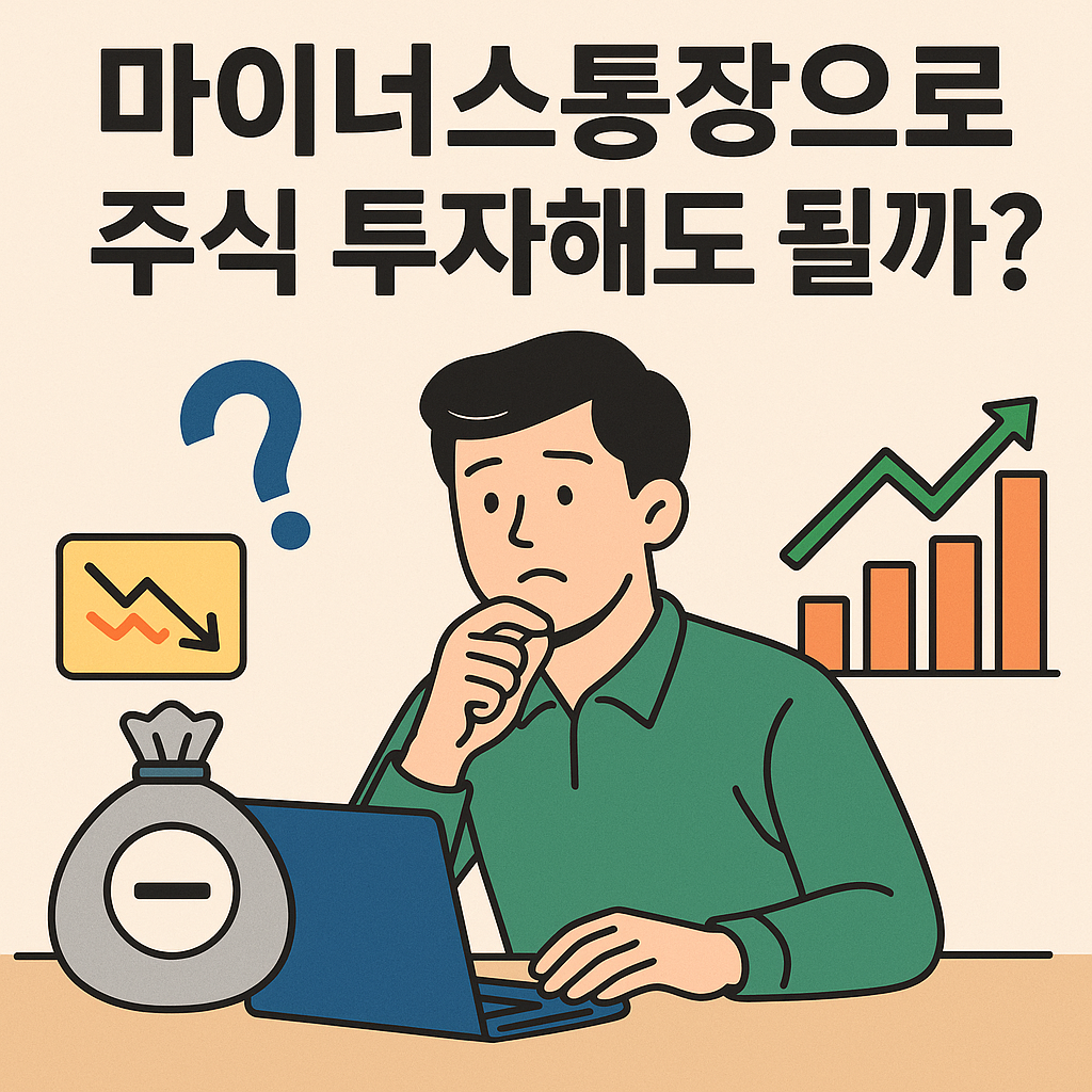마이너스통장으로 주식 투자해도 될까? 정말 해도 되는 걸까? 이미지