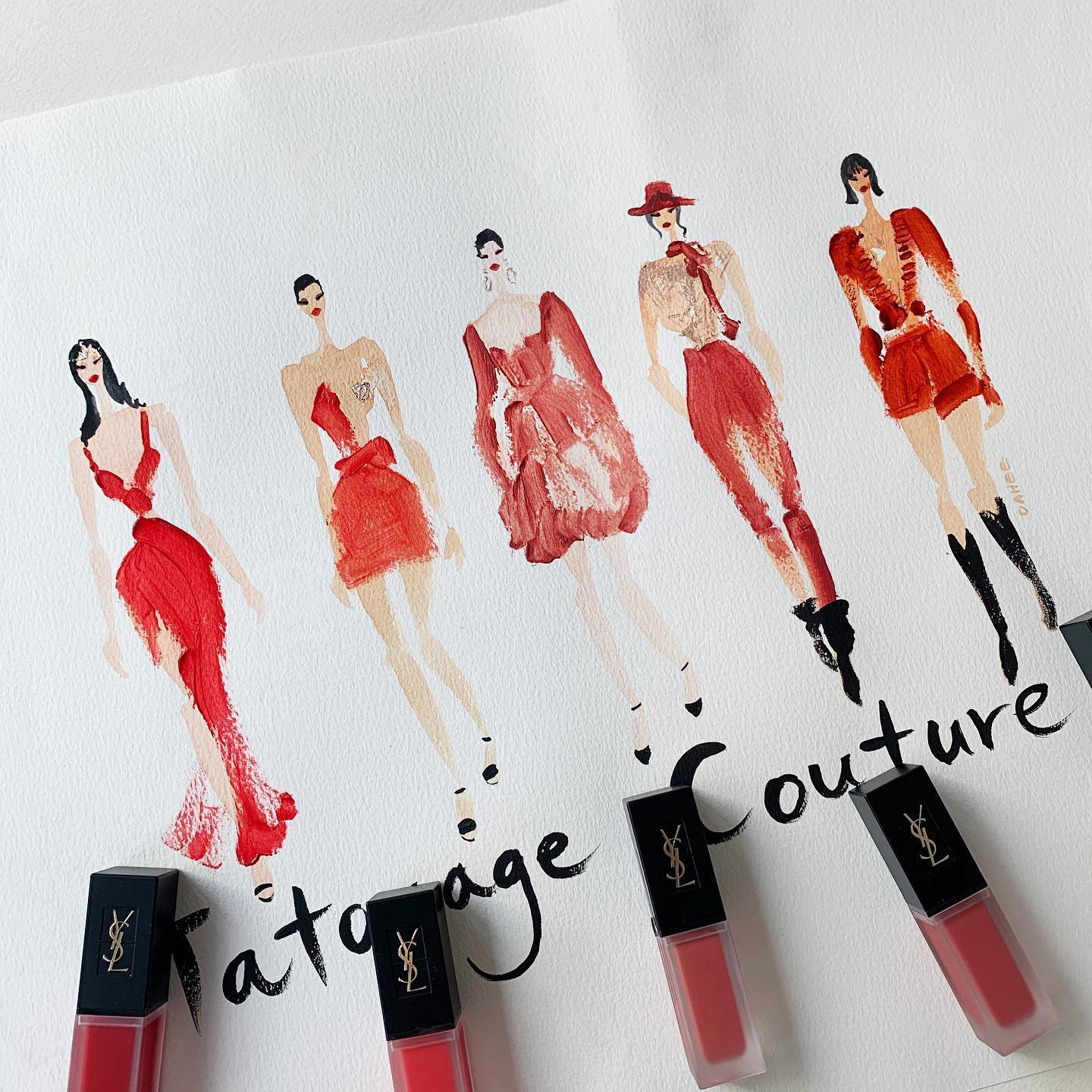  YSL Tatouage Couture x SAINT LAURENT runway