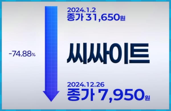 씨싸이트 2024년 주식 수익률