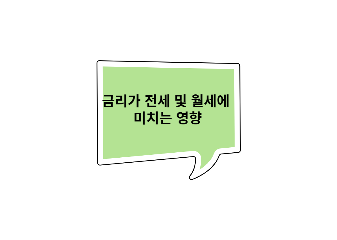  금리가 전세 및 월세에 미치는 영향