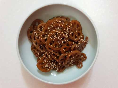 연근 조림