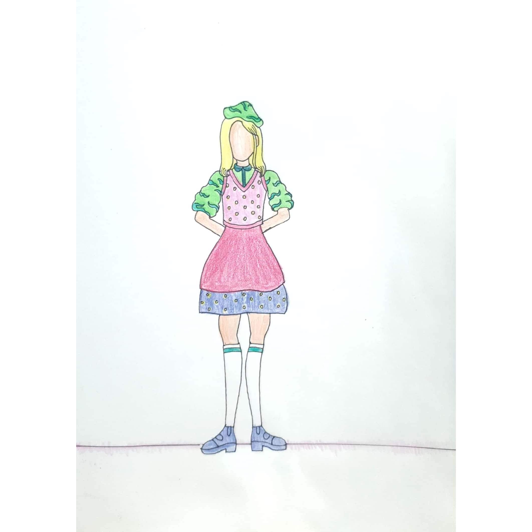  Welcome 어서와 / 일러스트 그림 드로잉 / 인물화 그리기