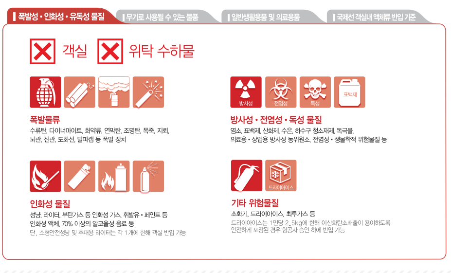 기내반입금지