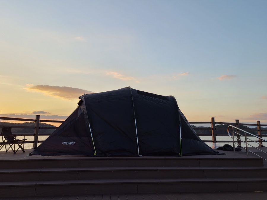 스노우 라인 새턴 쉘터 우리의 첫 텐트! 17