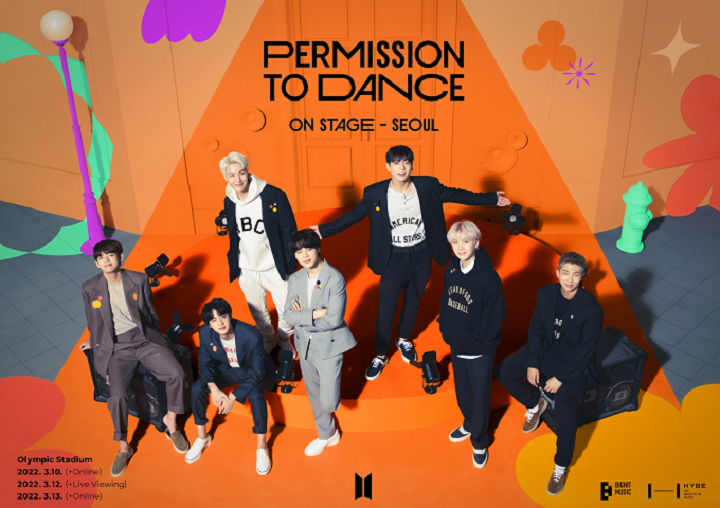 BTS 퍼미션 투 댄스 콘서트 포스터