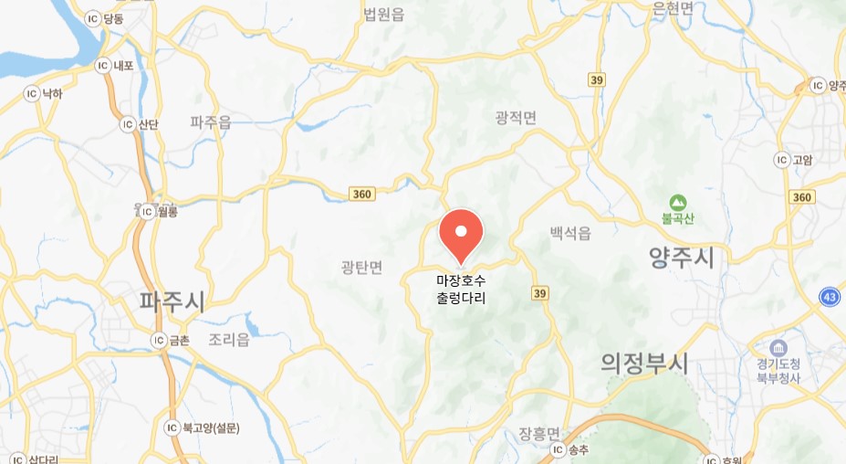 마장호수-위치