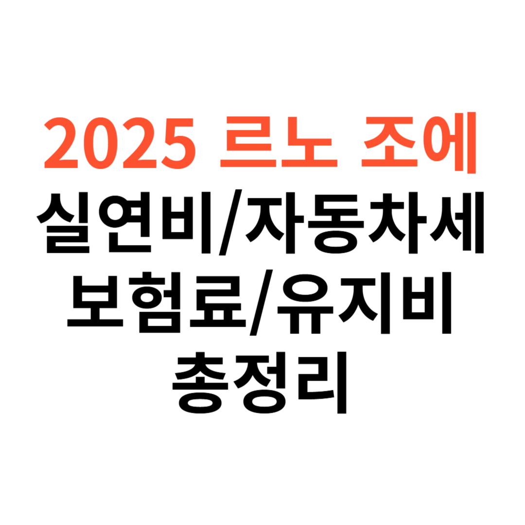 르노 조에 차량 실연비