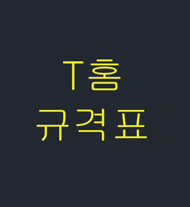  T홈 규격