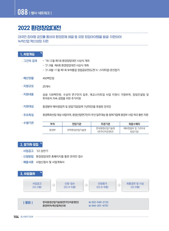  K-Startup[예비창업자] - 2022 환경창업대전